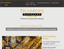 Tablet Screenshot of framersworkshop.net